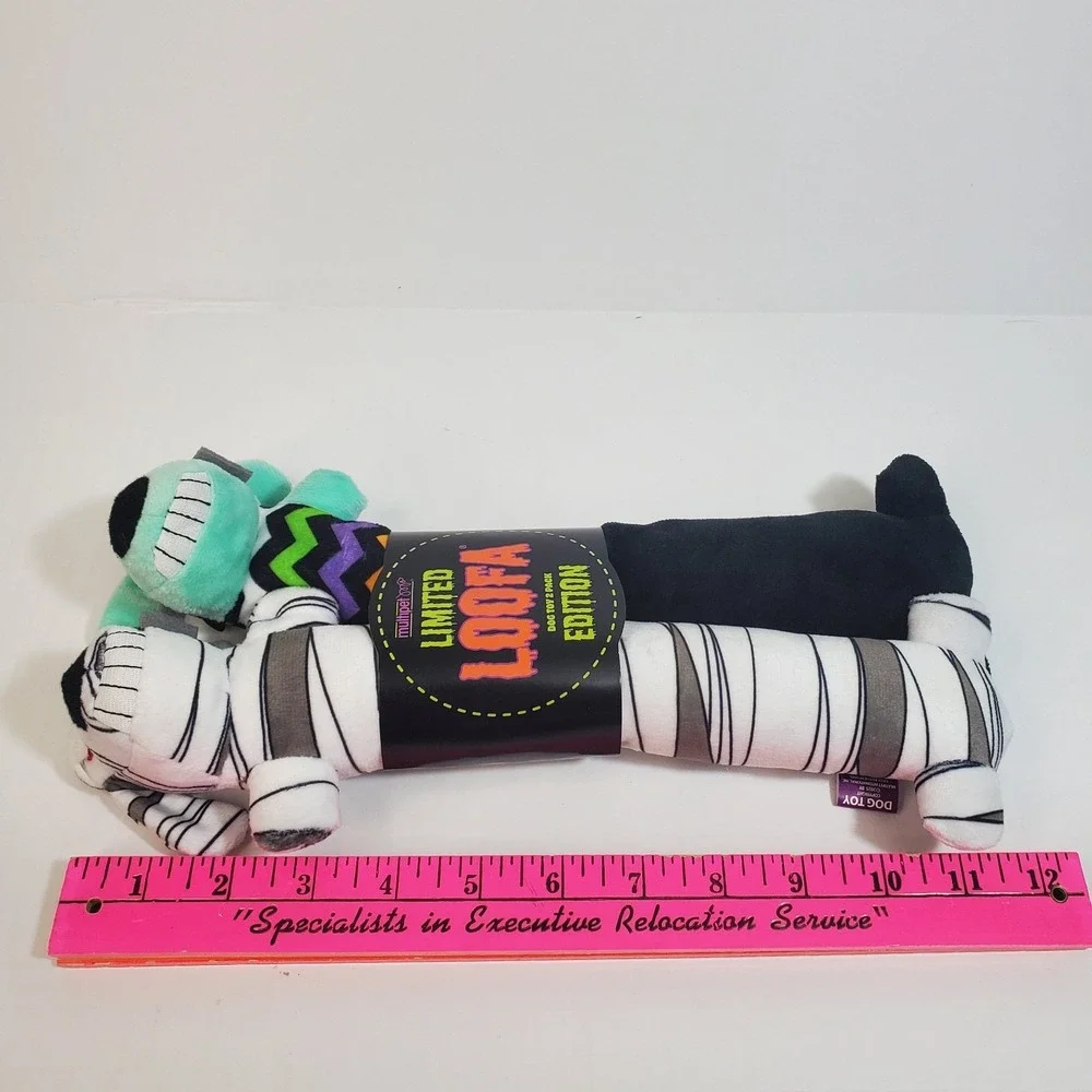 Multipet‎ Loofa Halloween Plush Dog Toy Squeaker 12